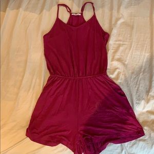 Charlotte Russe Maroon Romper